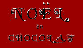 Logo de Noël de la compagnie Théâtre en Chocolat, spécialisée " spectacles jeune public ".