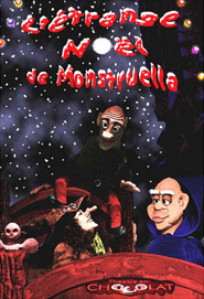 Affiche du spectacle de marionnettes jeune public : L'ÉTRANGE NOEL DE MONSTRUELLA